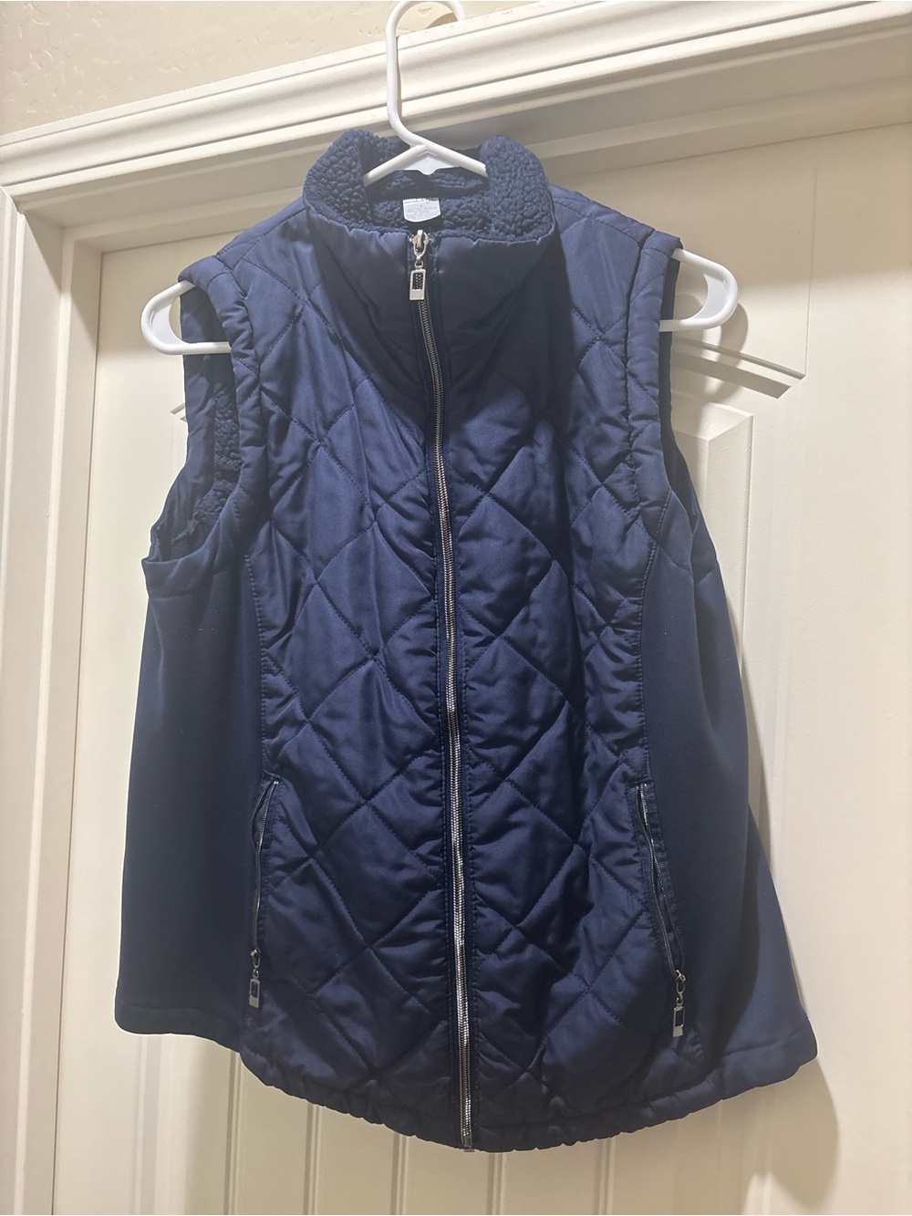 made for life Navy Quilted Sleeveless Vest